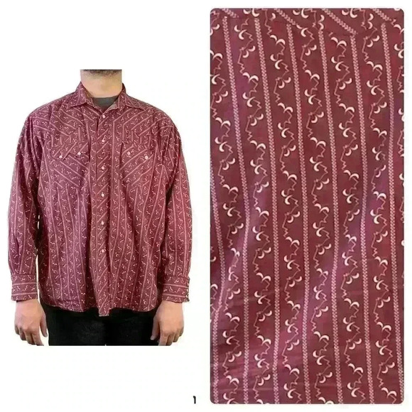 Wrangler Mens Vintage Button Down Shirt Size XXL - Picture 2 of 10